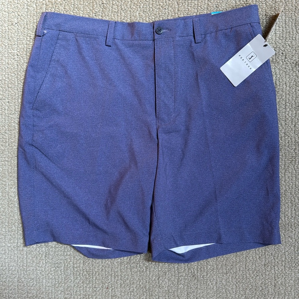 NWT PGA Tour Men's Flat Front Golf Shorts